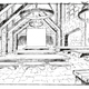 Interiors of a monastery dining hall featured in the series.